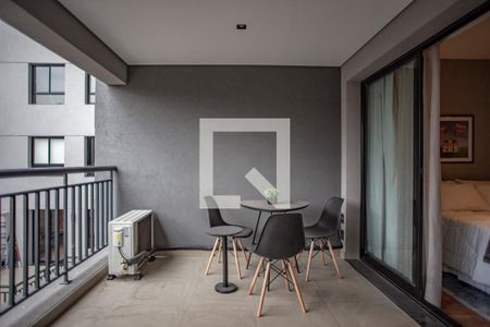 Studio à venda com 33m², 1 quarto e sem vagaVaranda