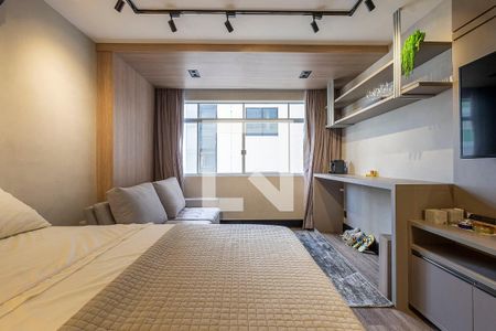 Sala/Quarto de apartamento para alugar com 1 quarto, 30m² em Cerqueira César, São Paulo