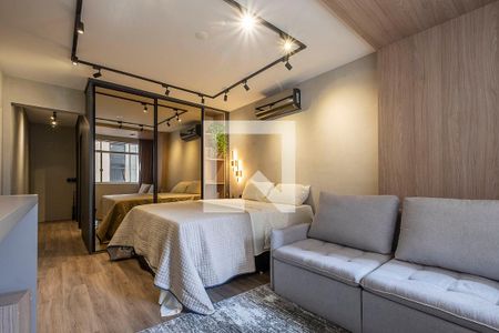 Sala/Quarto de apartamento para alugar com 1 quarto, 30m² em Cerqueira César, São Paulo