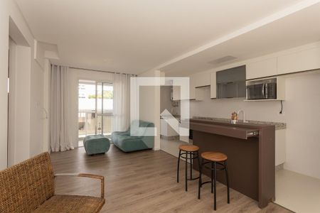Sala/Cozinha de apartamento para alugar com 2 quartos, 86m² em Mercês, Curitiba