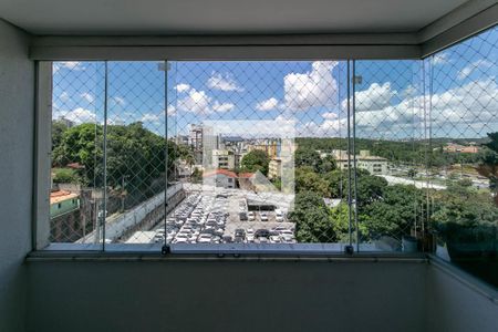 Varanda da Sala de apartamento à venda com 3 quartos, 110m² em Liberdade, Belo Horizonte