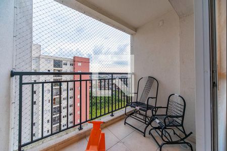 Varanda da Sala de apartamento à venda com 3 quartos, 62m² em Jardim Jamaica, Santo André