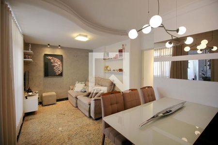 Sala de apartamento à venda com 3 quartos, 87m² em Colégio Batista, Belo Horizonte