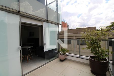 varanda de kitnet/studio para alugar com 1 quarto, 35m² em Vila Cordeiro, São Paulo