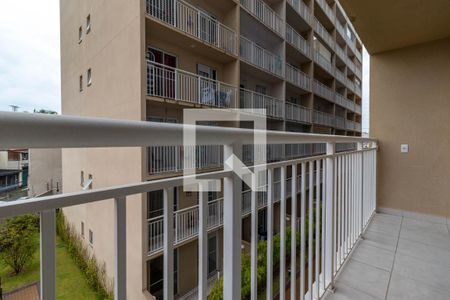 Apartamento para alugar com 32m², 1 quarto e sem vagaVaranda do Quarto e Sala