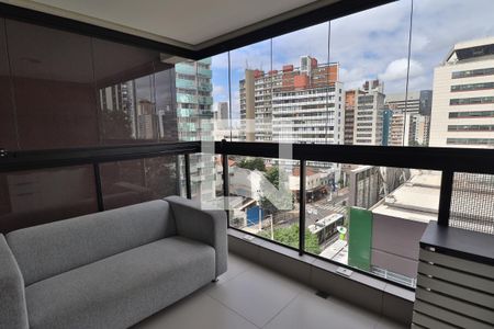 varanda de kitnet/studio à venda com 1 quarto, 30m² em Jardim Paulista, São Paulo