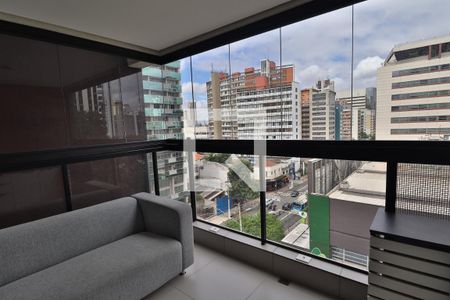 varanda de kitnet/studio à venda com 1 quarto, 30m² em Jardim Paulista, São Paulo