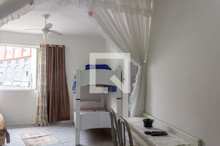 Sala/quarto de apartamento para alugar com 1 quarto, 50m² em Boqueirão, Praia Grande