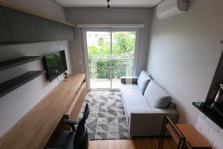 Sala de Apartamento com 1 quarto, 50m² Morumbi