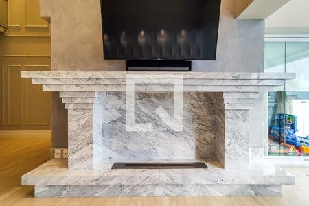 Sala - Lareira de apartamento à venda com 4 quartos, 349m² em Vila Andrade, São Paulo