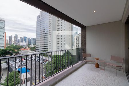 Varanda de apartamento para alugar com 1 quarto, 53m² em Itaim Bibi, São Paulo