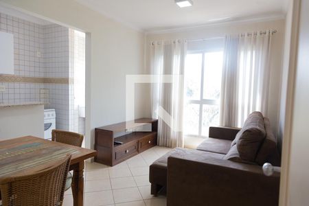 Sala de apartamento para alugar com 1 quarto, 42m² em Jardim Palma Travassos, Ribeirão Preto