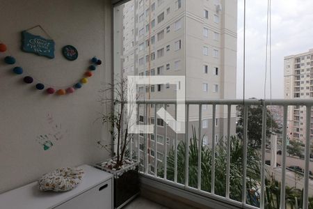 Varanda da Sala de apartamento à venda com 2 quartos, 56m² em Parque Reboucas, São Paulo