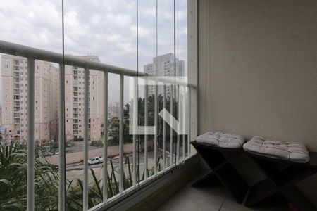 Varanda da Sala de apartamento à venda com 2 quartos, 56m² em Parque Reboucas, São Paulo