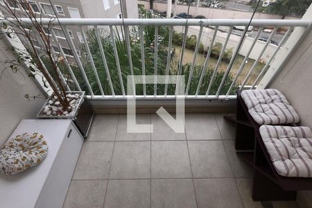 Varanda da Sala de apartamento à venda com 2 quartos, 56m² em Parque Reboucas, São Paulo