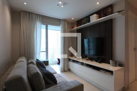 Detalhe Sala de apartamento à venda com 2 quartos, 56m² em Parque Reboucas, São Paulo