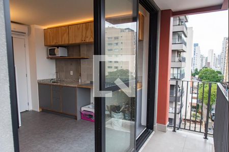 Studio à venda com 25m², 1 quarto e sem vagaVaranda