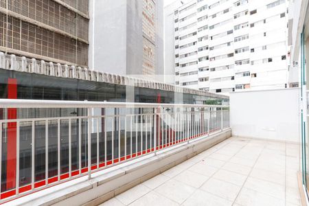 Varanda de apartamento para alugar com 1 quarto, 48m² em Bela Vista, São Paulo