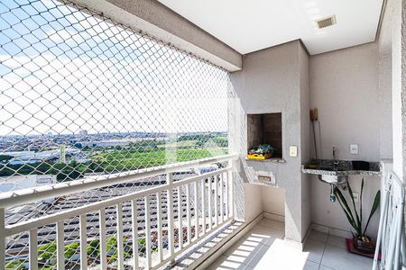 Varanda da Sala de apartamento à venda com 2 quartos, 57m² em Vila Homero Thon, Santo André