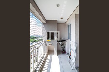 Varanda da Sala de apartamento à venda com 2 quartos, 57m² em Vila Homero Thon, Santo André