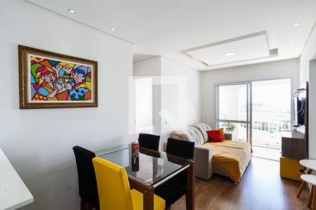 Sala de apartamento à venda com 2 quartos, 57m² em Vila Homero Thon, Santo André