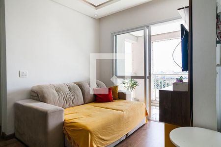 Sala de apartamento à venda com 2 quartos, 57m² em Vila Homero Thon, Santo André