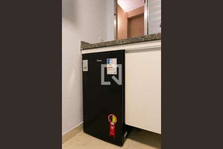 Studio para alugar com 12m², 1 quarto e sem vagaCozinha - Geladeira