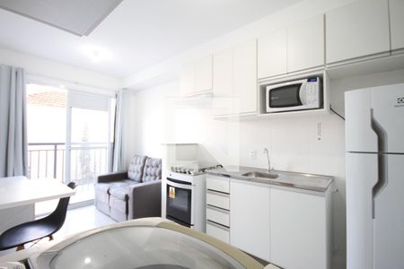 Cozinha de apartamento para alugar com 1 quarto, 30m² em Jardim da Glória, São Paulo