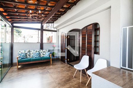 Varanda da Sala de casa para alugar com 4 quartos, 260m² em Vila Tibiriçá, Santo André