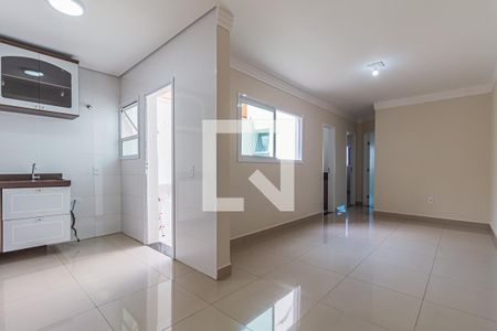 Sala de apartamento à venda com 2 quartos, 55m² em Vila Curuca, Santo André