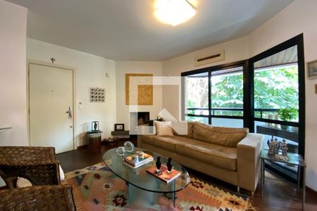 Sala de apartamento à venda com 3 quartos, 126m² em Real Parque, São Paulo