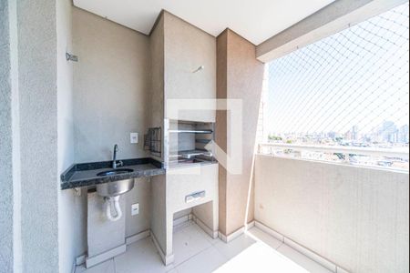 Varanda Gourmet de apartamento para alugar com 2 quartos, 52m² em Vila Scarpelli, Santo André