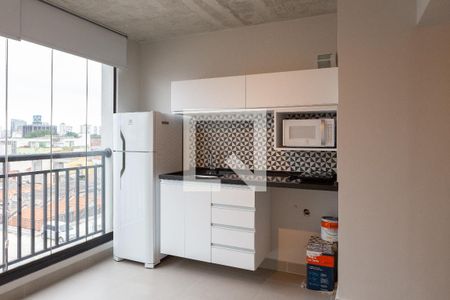 Sala/Cozinha de kitnet/studio para alugar com 1 quarto, 29m² em Bom Retiro, São Paulo
