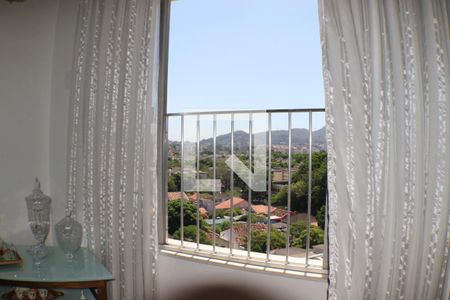 Vista da sala de apartamento à venda com 3 quartos, 85m² em Taquara, Rio de Janeiro