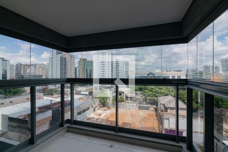 Varanda Sala de apartamento para alugar com 1 quarto, 51m² em Indianópolis, São Paulo