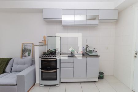 Cozinha de apartamento para alugar com 1 quarto, 29m² em Jardim da Gloria, São Paulo
