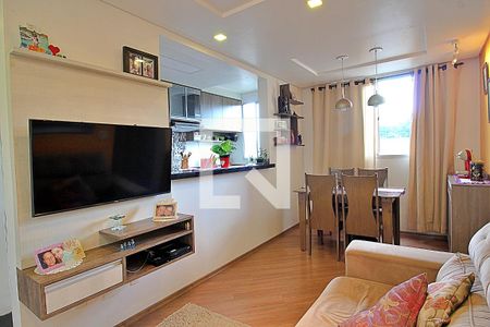 Sala de apartamento para alugar com 2 quartos, 47m² em Parque São Vicente, Mauá