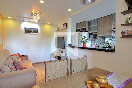 Sala de apartamento para alugar com 2 quartos, 47m² em Parque São Vicente, Mauá