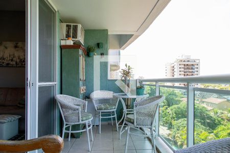 Varanda da sala  de apartamento à venda com 2 quartos, 68m² em Recreio dos Bandeirantes, Rio de Janeiro