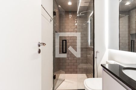 Banheiro de kitnet/studio à venda com 1 quarto, 25m² em Indianópolis, São Paulo