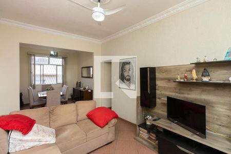 Sala de estar e de jantar de apartamento à venda com 2 quartos, 60m² em Vila da Penha, Rio de Janeiro