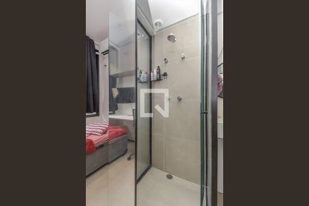 Banheiro de kitnet/studio para alugar com 1 quarto, 11m² em Vila Buarque, São Paulo