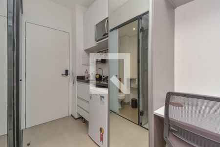 Cozinha de kitnet/studio para alugar com 1 quarto, 11m² em Vila Buarque, São Paulo