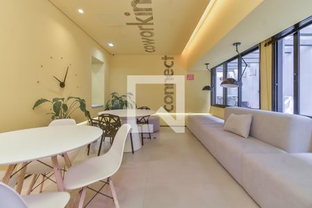 Área comum - Home Office de kitnet/studio para alugar com 1 quarto, 11m² em Vila Buarque, São Paulo