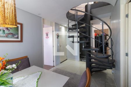 Sala  de apartamento à venda com 3 quartos, 110m² em Vila Lutécia, Santo André