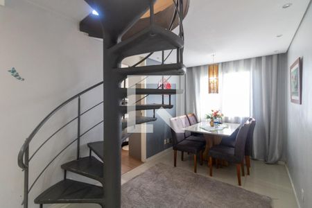 Sala  de apartamento à venda com 3 quartos, 110m² em Vila Lutécia, Santo André