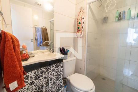 Banheiro  de apartamento à venda com 3 quartos, 110m² em Vila Lutécia, Santo André