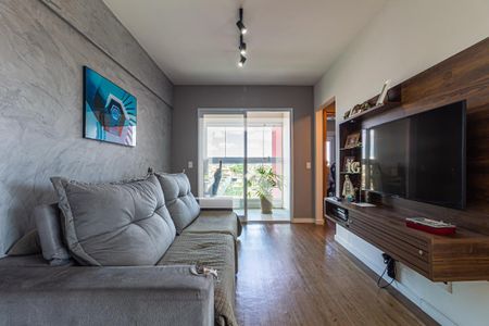 Sala de apartamento à venda com 2 quartos, 73m² em Vila Eldízia, Santo André