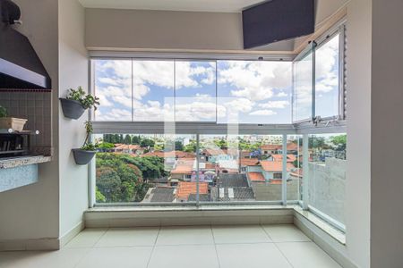 Varanda gourmet de apartamento à venda com 2 quartos, 73m² em Vila Eldízia, Santo André