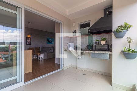 Varanda gourmet de apartamento à venda com 2 quartos, 73m² em Vila Eldízia, Santo André